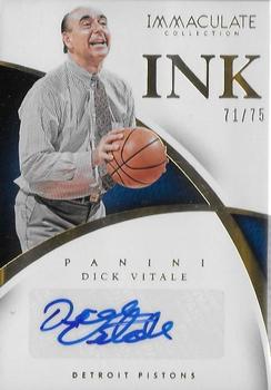 2014-15 Panini Immaculate Collection - INK #36 Dick Vitale Front