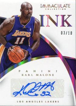 2014-15 Panini Immaculate Collection - INK Gold #83 Karl Malone Front