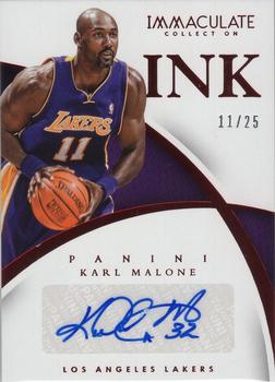 2014-15 Panini Immaculate Collection - INK Red #83 Karl Malone Front
