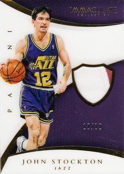 2014-15 Panini Immaculate Collection - Patches #P-JSO John Stockton Front
