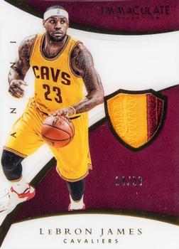 2014-15 Panini Immaculate Collection - Patches #P-LBJ LeBron James Front