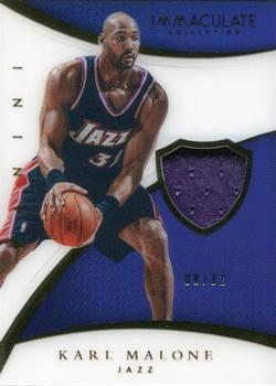2014-15 Panini Immaculate Collection - Patches #P-KM Karl Malone Front