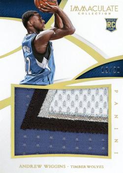 2014-15 Panini Immaculate Collection - Rookie Jerseys Prime #RJ-AW Andrew Wiggins Front