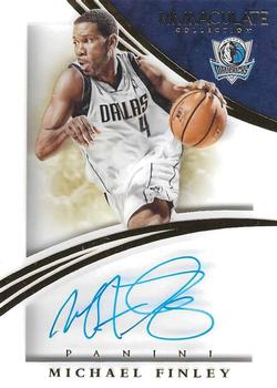 2014-15 Panini Immaculate Collection - Shadowbox Signatures #SH-MF Michael Finley Front