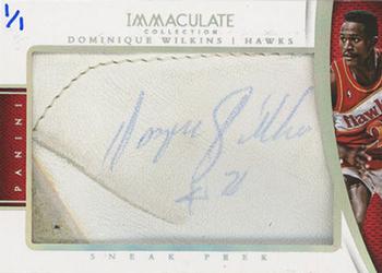 2014-15 Panini Immaculate Collection - Sneak Peek #18 Dominique Wilkins Front