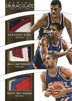 2014-15 Panini Immaculate Collection - Trios Relics Prime #T-NYK3 Bernard King / Bill Cartwright / Kenny 