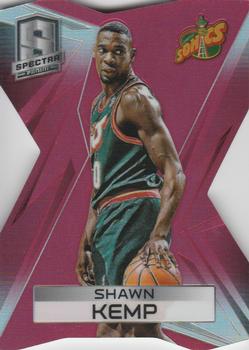 2014-15 Panini Spectra - Red Die Cut Prizms #16 Shawn Kemp Front