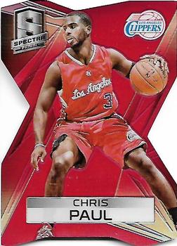 2014-15 Panini Spectra - Red Die Cut Prizms #84 Chris Paul Front