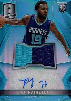 2014-15 Panini Spectra - Rookie Jersey Autographs Prizms Light Blue #128 P.J. Hairston Front