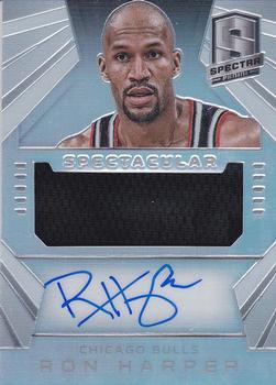 2014-15 Panini Spectra - Spectacular Swatches Signatures Prizms #SS-RH Ron Harper Front