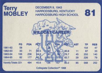 1988-89 Kentucky's Finest Collegiate Collection #81 Terry Mobley Back