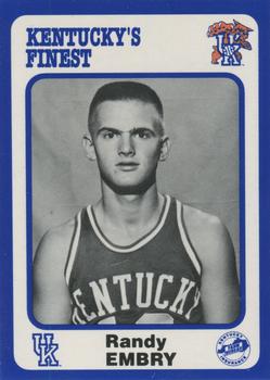 1988-89 Kentucky's Finest Collegiate Collection #83 Randy Embry Front