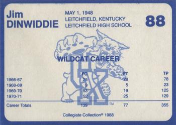 1988-89 Kentucky's Finest Collegiate Collection #88 Jim Dinwiddie Back