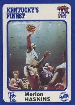 1988-89 Kentucky's Finest Collegiate Collection #108 Merion Haskins Front