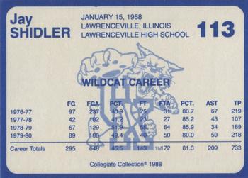 1988-89 Kentucky's Finest Collegiate Collection #113 Jay Shidler Back