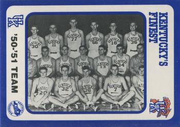 1988-89 Kentucky's Finest Collegiate Collection #135 '50-'51 Team Front