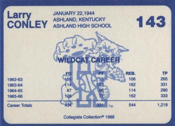 1988-89 Kentucky's Finest Collegiate Collection #143 Larry Conley Back