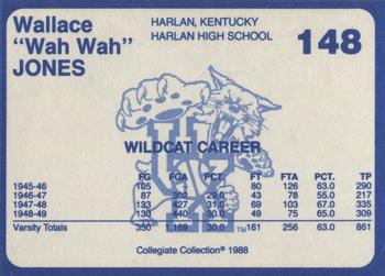 1988-89 Kentucky's Finest Collegiate Collection #148 Wallace Jones Back