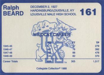 1988-89 Kentucky's Finest Collegiate Collection #161 Ralph Beard Back