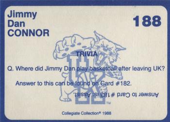 1988-89 Kentucky's Finest Collegiate Collection #188 Jimmy Dan Connor Back