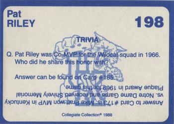 1988-89 Kentucky's Finest Collegiate Collection #198 Pat Riley Back