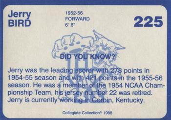 1988-89 Kentucky's Finest Collegiate Collection #225 Jerry Bird Back