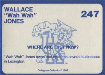 1988-89 Kentucky's Finest Collegiate Collection #247 Wallace Jones Back