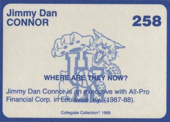 1988-89 Kentucky's Finest Collegiate Collection #258 Jimmy Dan Connor Back
