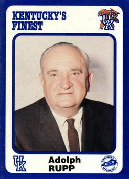 1988-89 Kentucky's Finest Collegiate Collection #1 Adolph Rupp Front
