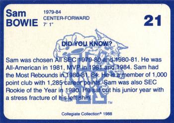 1988-89 Kentucky's Finest Collegiate Collection #21 Sam Bowie Back