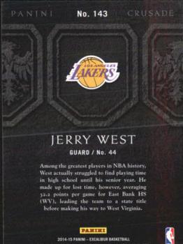 2014-15 Panini Excalibur - Crusade Camouflage #143 Jerry West Back
