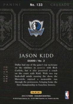 2014-15 Panini Excalibur - Crusade Blue #133 Jason Kidd Back