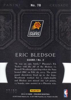 2014-15 Panini Excalibur - Crusade Orange #78 Eric Bledsoe Back