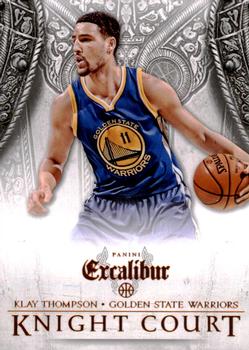 2014-15 Panini Excalibur - Knight Court #4 Klay Thompson Front