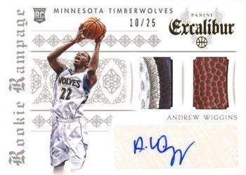 2014-15 Panini Excalibur - Rookie Rampage Dual Prime #31 Andrew Wiggins Front