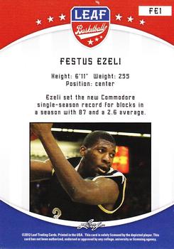2012-13 Leaf Retail #FE1 Festus Ezeli Back