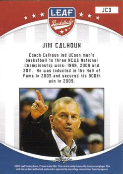 2012-13 Leaf Retail #JC3 Jim Calhoun Back