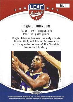 2012-13 Leaf Retail #MJ1 Magic Johnson Back