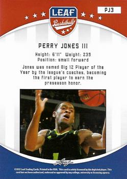 2012-13 Leaf Retail #PJ3 Perry Jones III Back