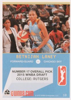 2015 Rittenhouse WNBA #10 Betnijah Laney Back