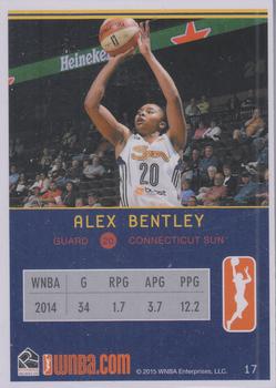 2015 Rittenhouse WNBA #17 Alex Bentley Back