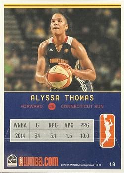 2015 Rittenhouse WNBA #18 Alyssa Thomas Back