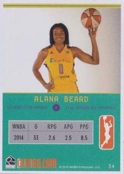 2015 Rittenhouse WNBA #34 Alana Beard Back