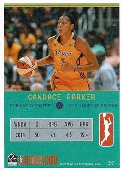 2015 Rittenhouse WNBA #39 Candace Parker Back