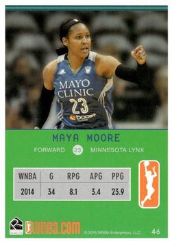 2015 Rittenhouse WNBA #46 Maya Moore Back