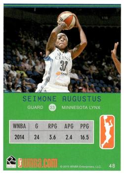 2015 Rittenhouse WNBA #48 Seimone Augustus Back