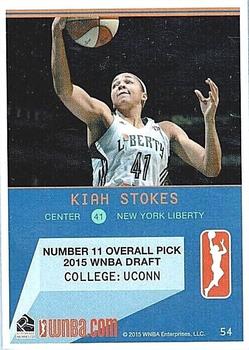 2015 Rittenhouse WNBA #54 Kiah Stokes Back