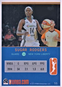 2015 Rittenhouse WNBA #55 Sugar Rodgers Back