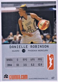 2015 Rittenhouse WNBA #67 Danielle Robinson Back