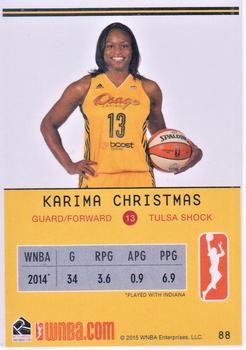 2015 Rittenhouse WNBA #88 Karima Christmas Back